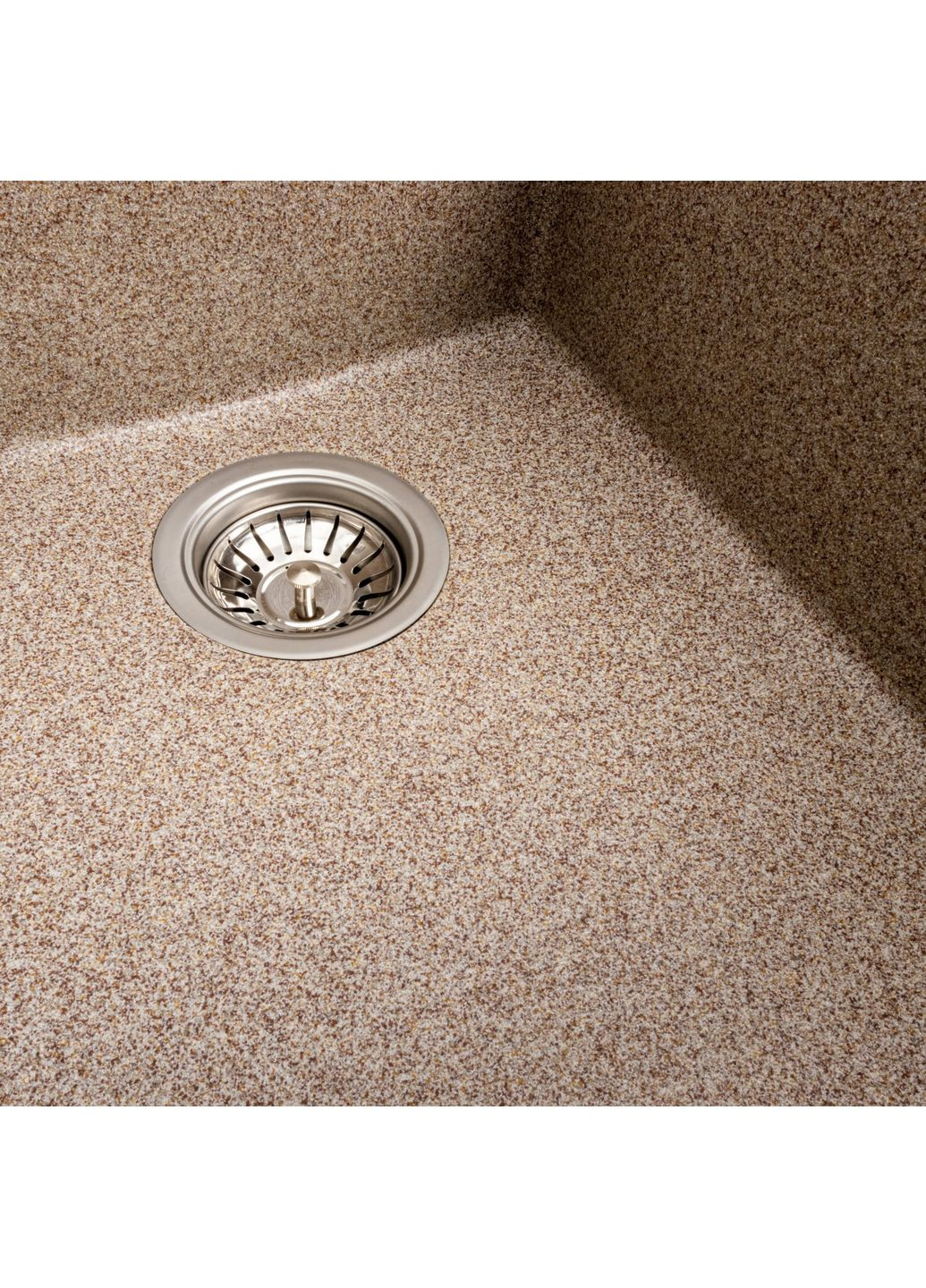 Гранитная мойка для кухни 4150 SOKIL матовая (карамель) Valeso (358059126)