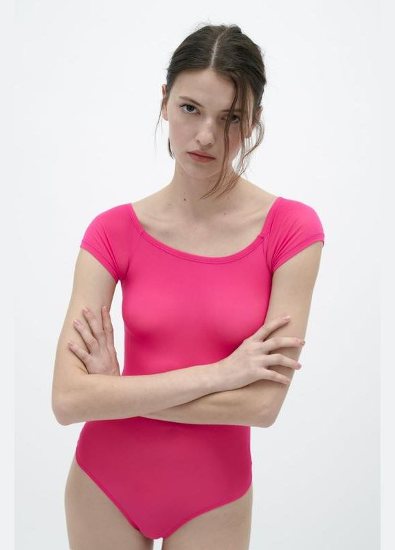 Стильний боді з вирізом Zara боді полупрозорий (312017301)