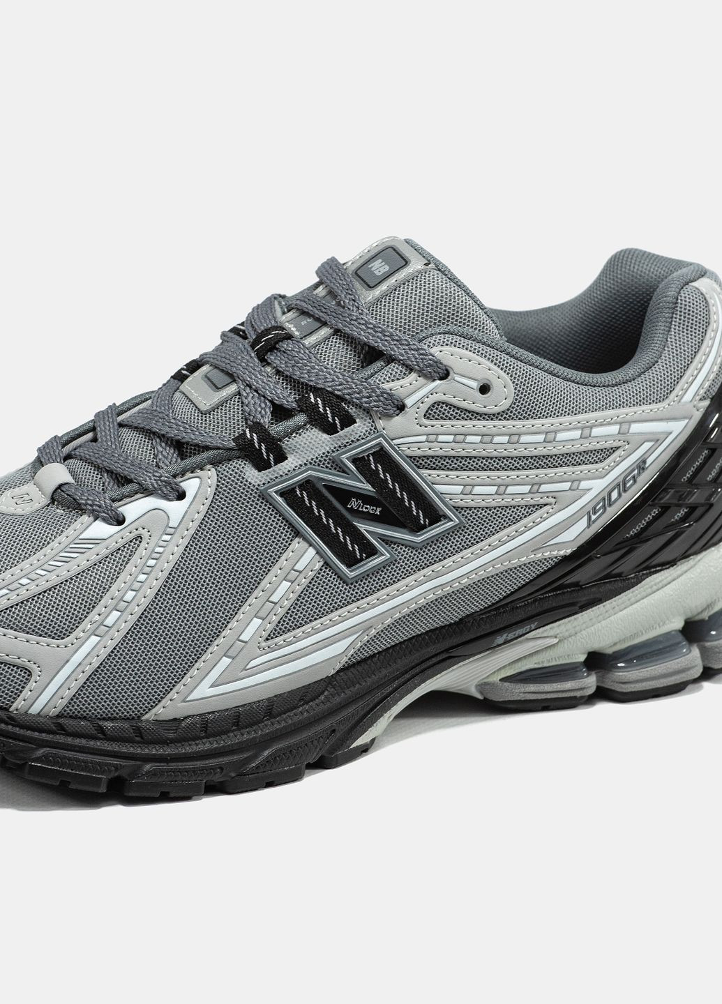 Сірі Осінні кросівки чоловічі і жіночі new balance 1906 grey black | нью баланс 1906 сірі No Brand