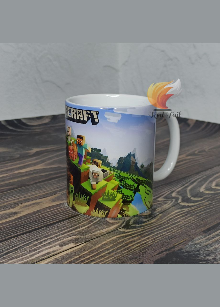 Чашка подарункова "Світ майнкрафт" 330 мл No Brand (328439135)