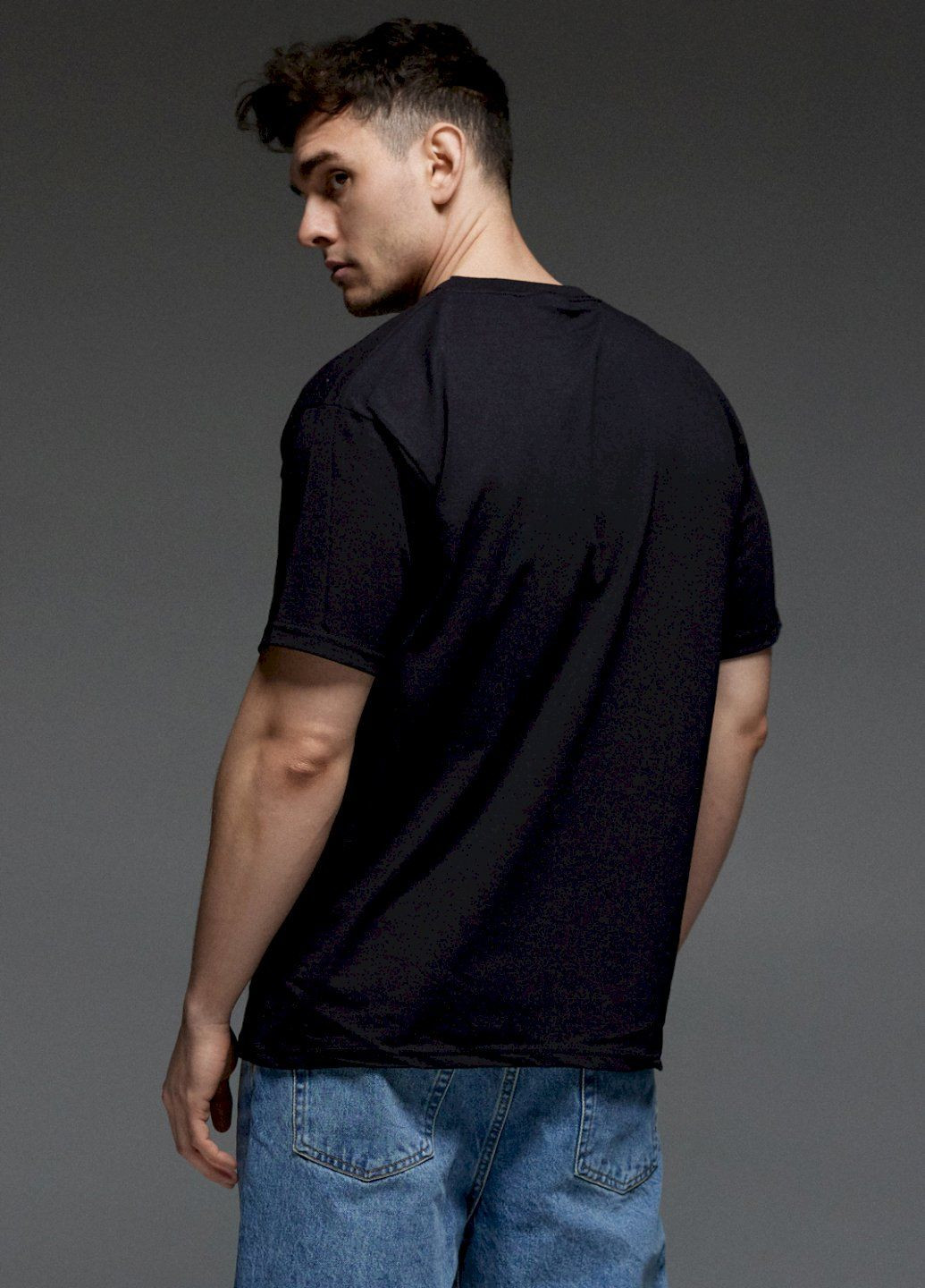 Черная футболка aspirine мужская черная патриотическая "кот" YAPPI