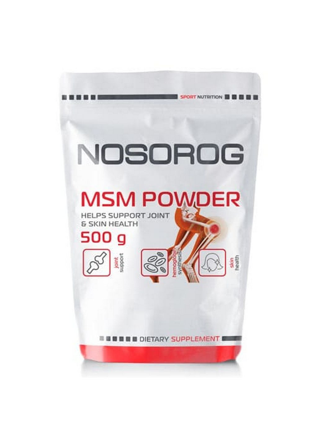 Препарат для суглобів та зв'язок MSM Powder, 500 грам Nosorog Nutrition (294927104)
