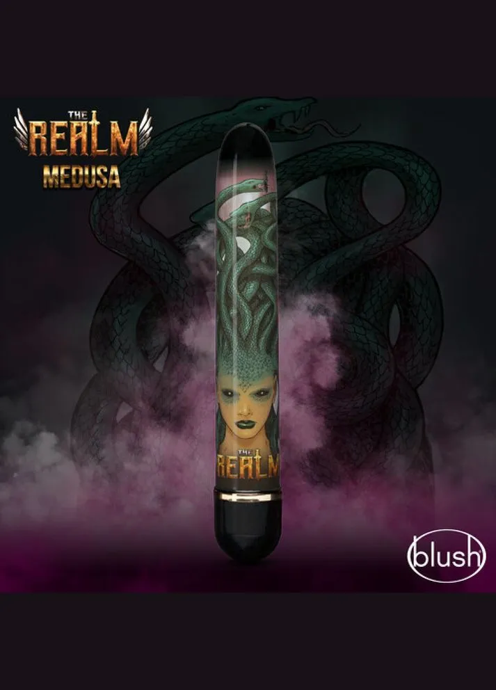 Вибратор Дамский пальчик The Realm Medusa черно-зеленый Blush (347312616)