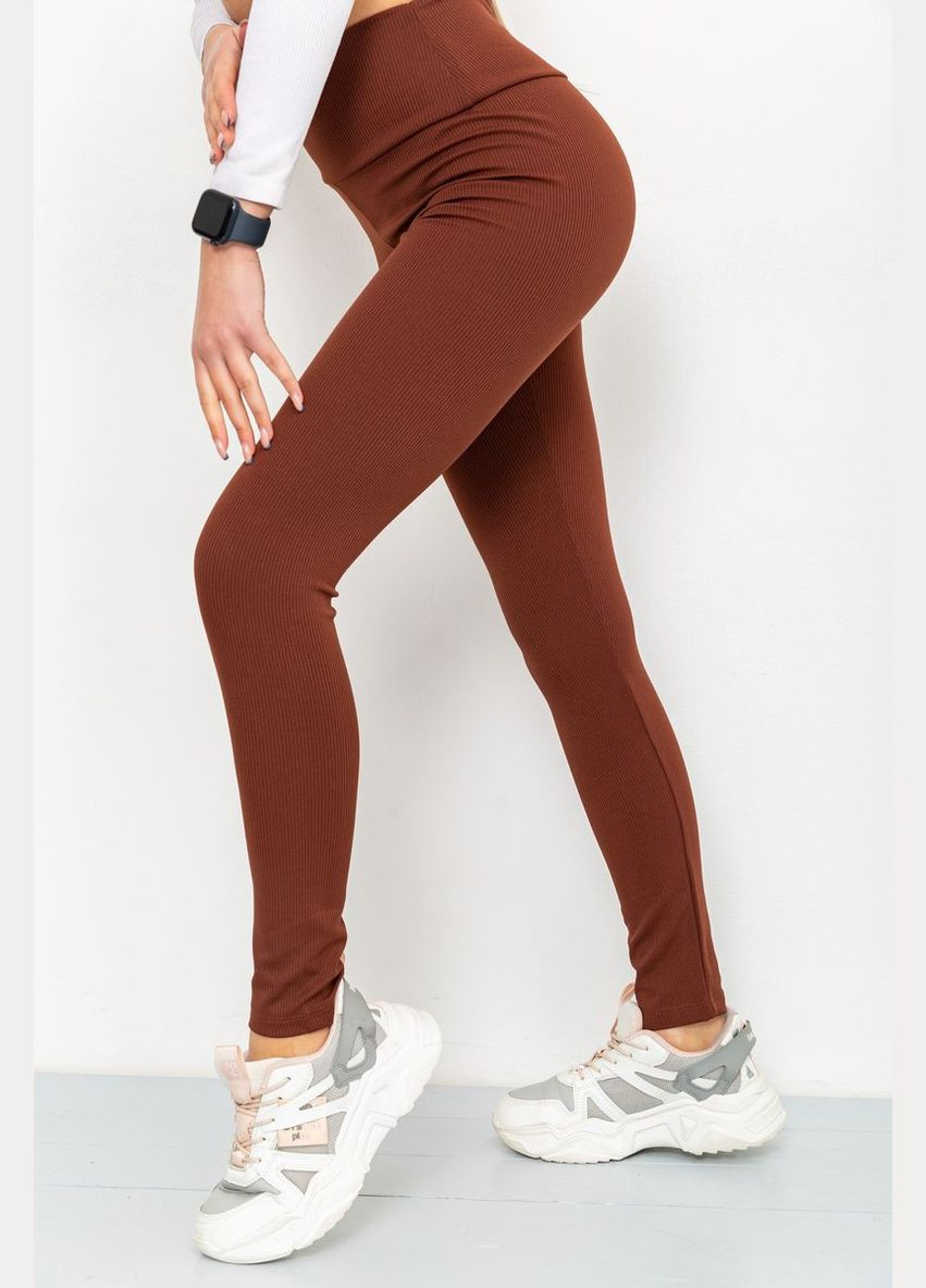 Женские лосины женские в рубчик ярко-розовые приталенные размер M (sku_205R606) Ager (316318539)