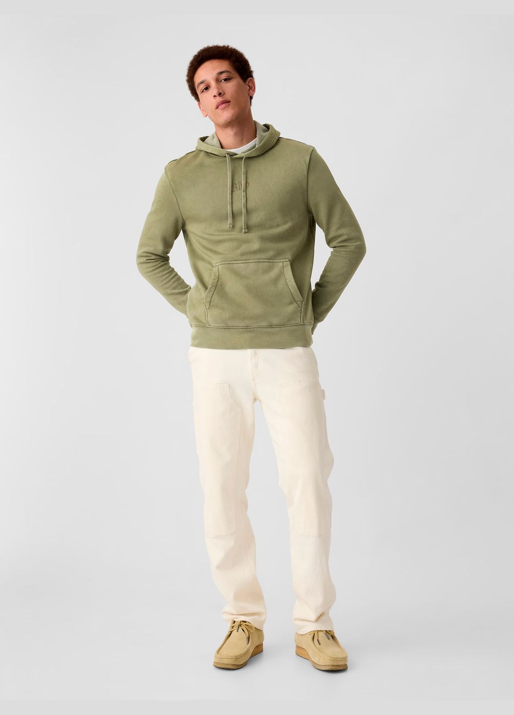 Тепле худі чоловіче Mini Logo, walden green (зелений) Gap (311604605)