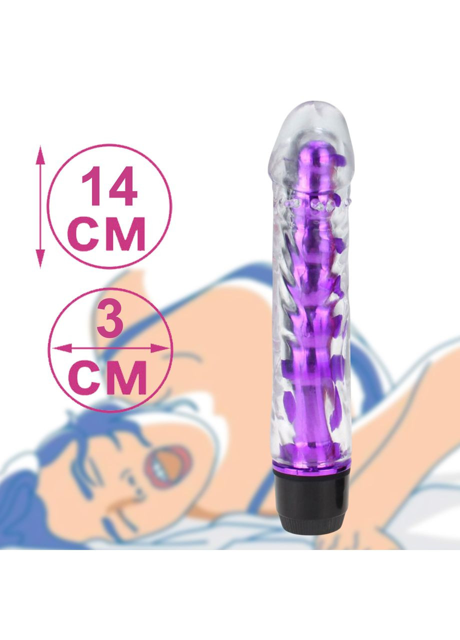 Вібратор для жінок з м'якого гелієвого матеріалу з вусиками для вагінальної стимуляції Фіолетового кольору China (323159902)