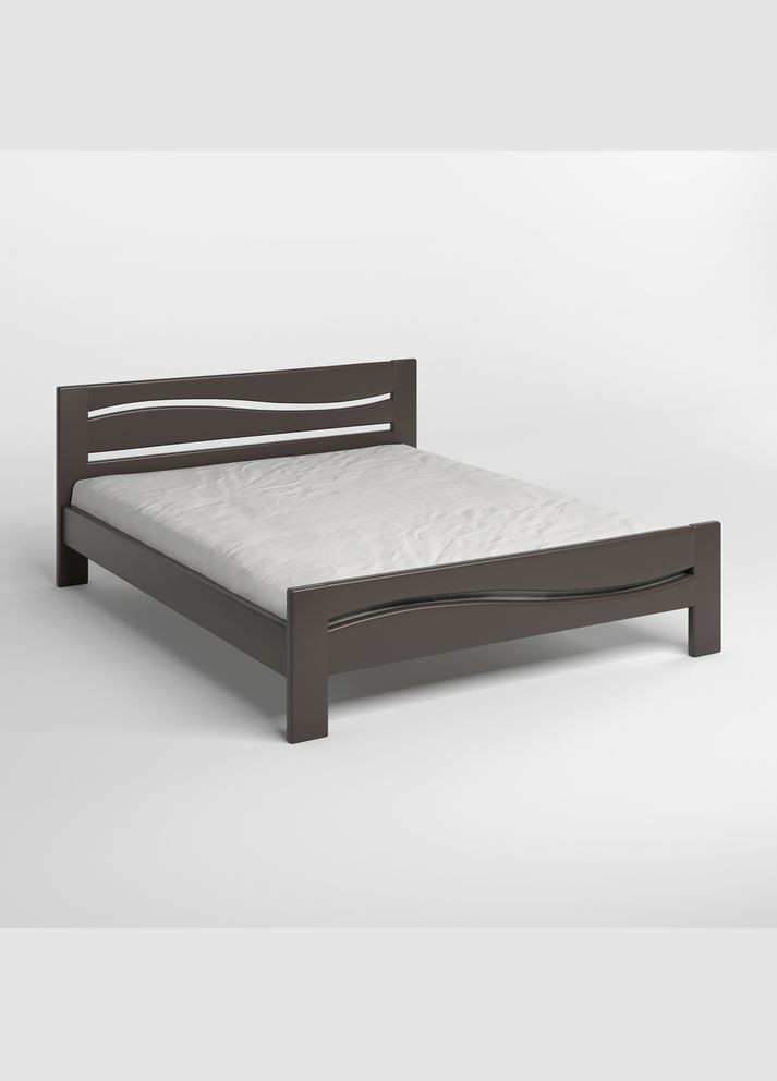 Полуторная деревянная кровать Неаполь (RAL9011) 120х200 см (MBG-3747) Mebigrand (366086891)