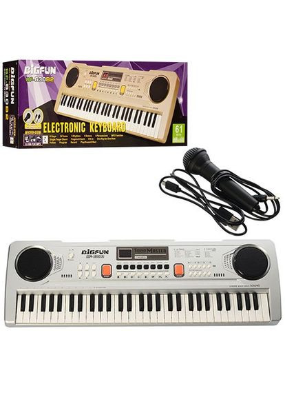 Дитяче піаніно-синтезатор BF-630B2 USB, MP3 61 клавіша, мікрофон Bambi (364959827)