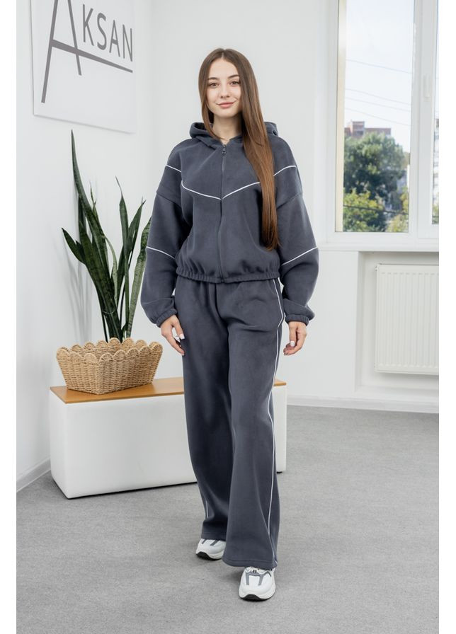 Костюм утепленный на флисе из палаццо 25.2796 40( ) Темно серый AKSAN (362300832)