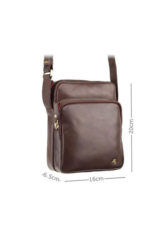 Мужская кожаная сумка Riley Brown (ML40 BRN) Visconti (322523190)