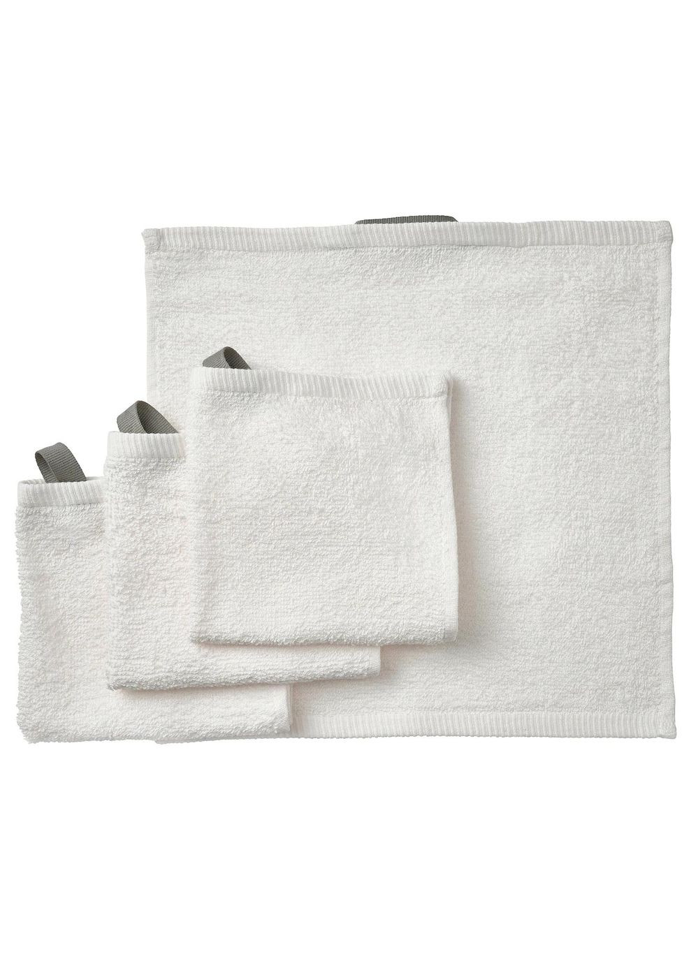 IKEA рушник ікеа dimforsen 30х30 см (70512889) білий виробництво -