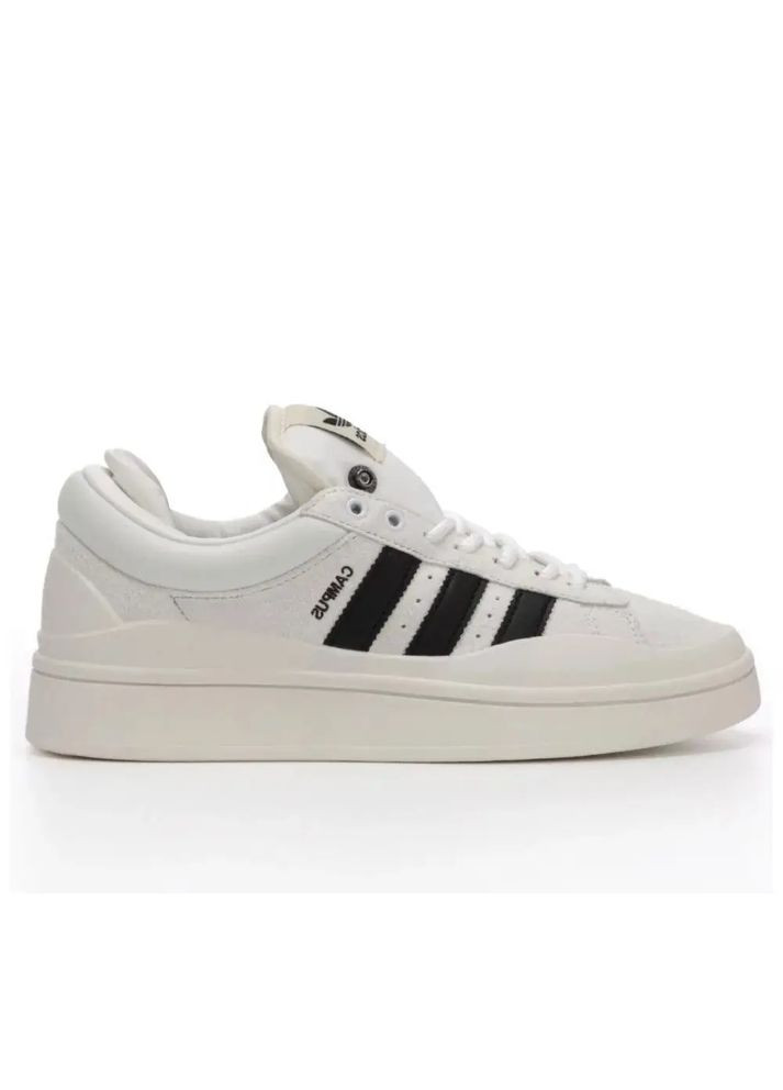 Белые кроссовки campus light bad bunny white black 44 - 28 см No Brand