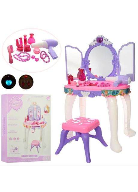 Трюмо YL80009B зі стільчиком і аксесуарами Limo Toy (301648507)