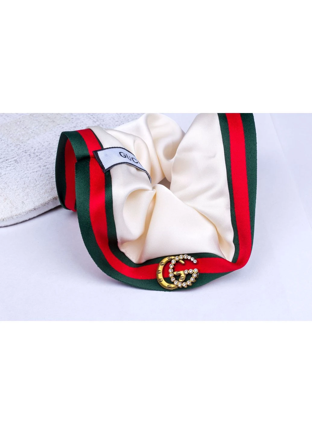 Белая резинка для волос, резинка скранч Fashion Jewelry (393799627)