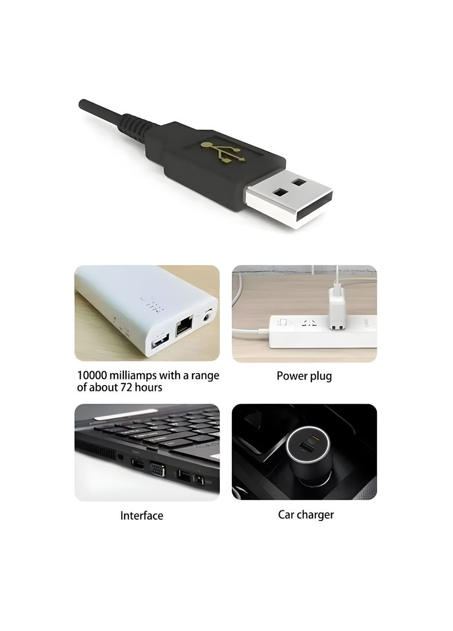 Мініатюрний кисневий USB компресор для акваріума білий No Brand (369623691)