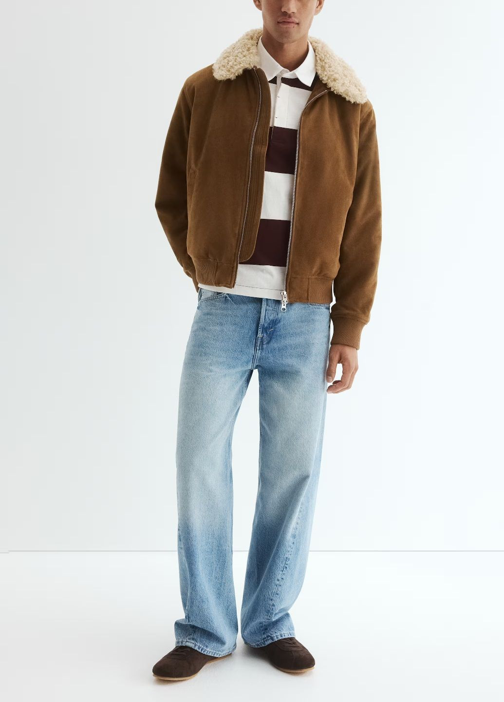 Коричнева демісезонна куртка H&M