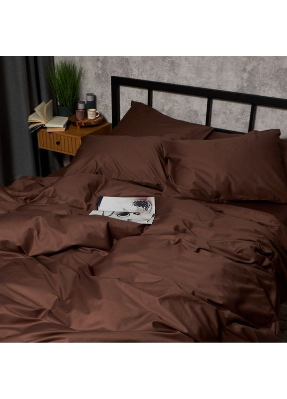 Комплект постільної білизни Satin Premium Полуторний 143х210 наволочки 2х70х70 (MS-820010062) Moon&Star Mocha Mood (356112646)