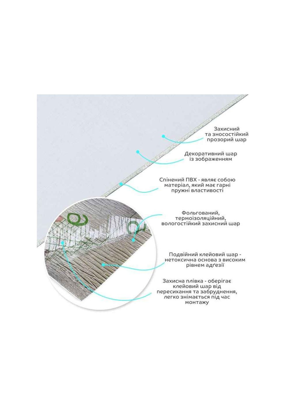 Самоклеящаяся виниловая плитка в рулоне Белый лен Мат SW-00002041 Sticker Wall (369145120)