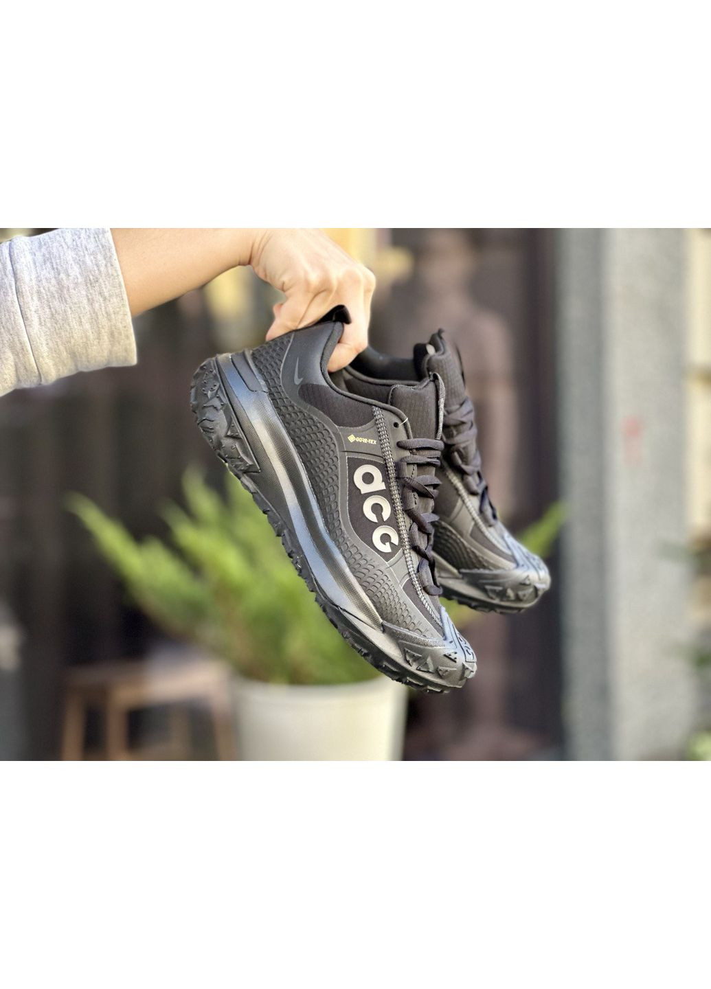 Чорні Осінні кросівки чоловічі nike acg mountain fly gore-tex black найк асж маунс флай No Brand