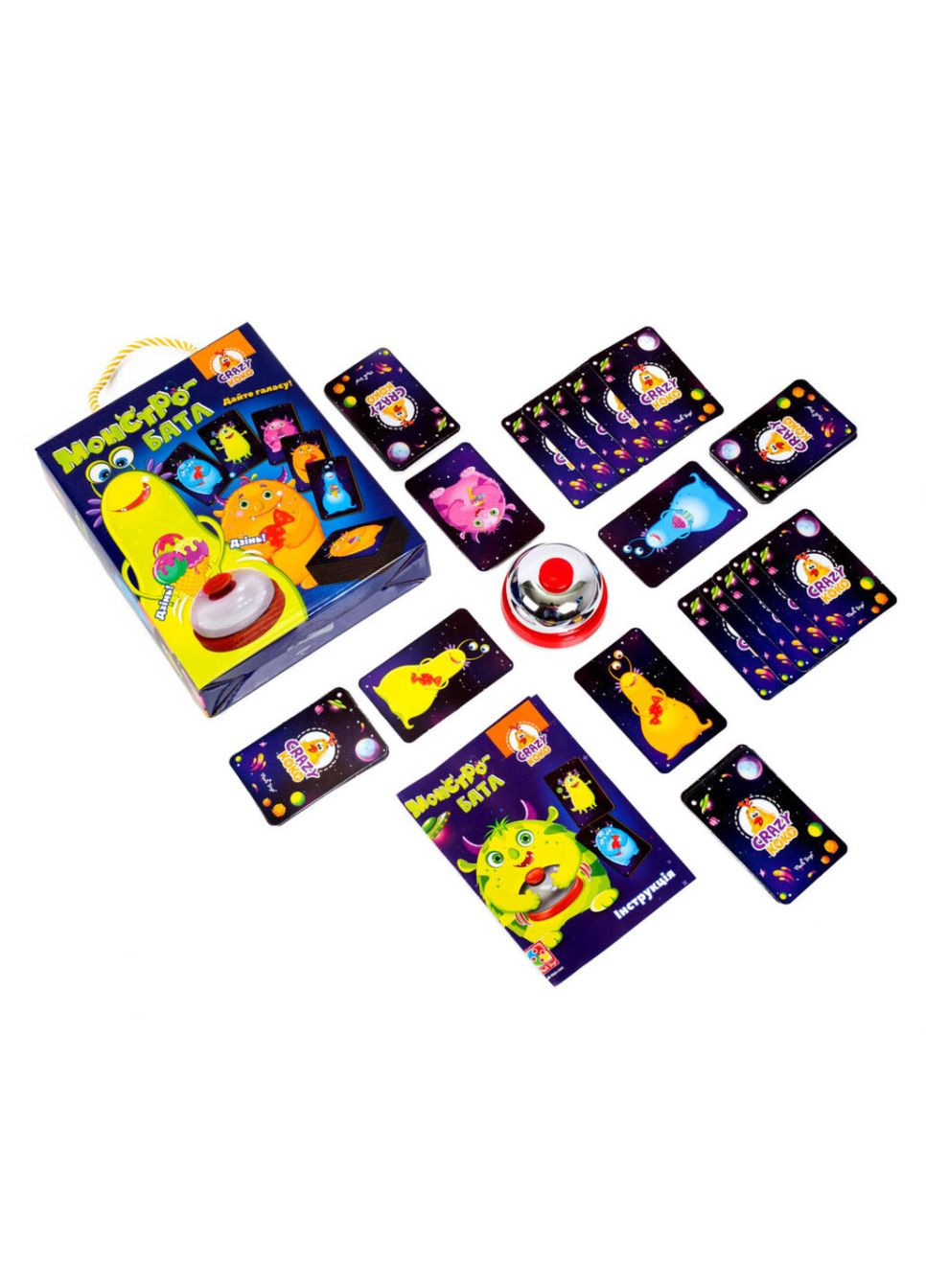 Настільна гра "Монстро-Батл" VT8010-04 з дзвіночком Vladi toys (327486317)