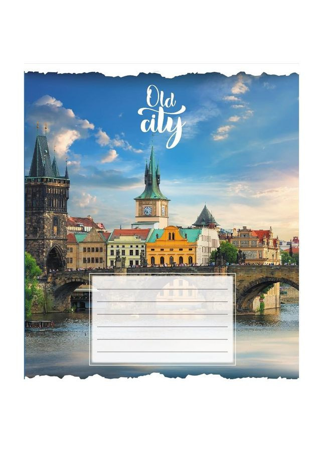 Зошит загальний "Старе місто" 096-630039K-5 в клітинку, 96 аркушів No Brand (362570211)