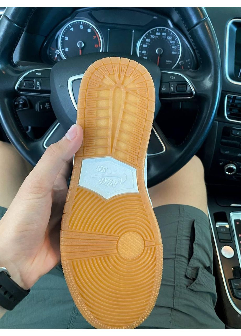 Черные демисезонные кроссовки мужские nike sb dunk low black white найк сб данк No Brand