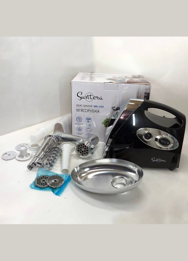 Мини мясорубки SMG-5420B 1800 Вт, М'ясорубка для професійної кухні, М'ясорубка TK-142 для овочів Suntera (349512087)