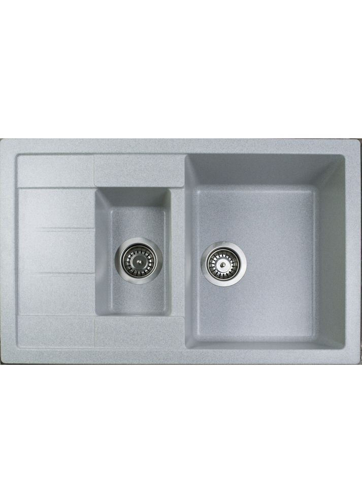 Кухонная мойка из искусственного камня/кварцевая 775х495х200мм, прямоугольная ANILA PLUS Светло-серый (32270775495) Adamant (369798687)