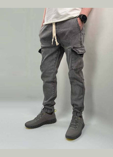 Серые демисезонные джинсы jeans 04-054-1 серые Hendricks