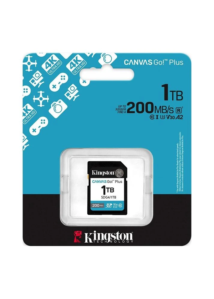 Карта пам'яті SDXC (UHS-1 U3) Canvas Go! Plus 1Tb class 10 A2 V30 (R200MB/s, W160MB/s) Kingston (388141544)