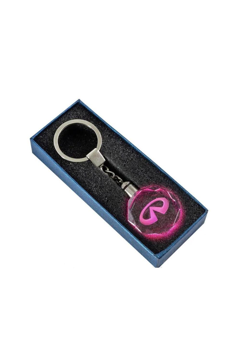 Брелок автомобільний на ключі Infiniti з підсвічуванням 11 см Прозорий (С051075) GF (343051695)