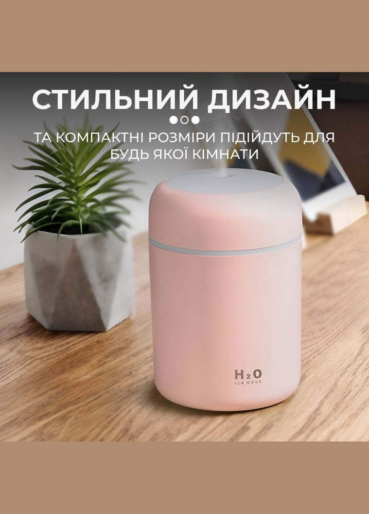 Увлажнитель воздуха H2O Humidifier USB 300ml Увлажнитель очиститель воздуха Happy Life (301198771)