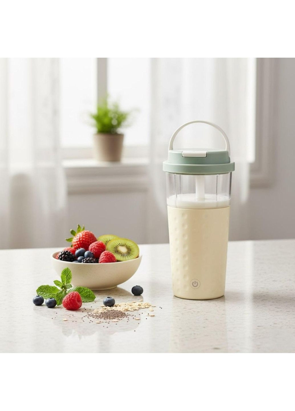 Электрический аккумуляторный шейкер 500 мл с USB зарядкой No Brand (337989688)