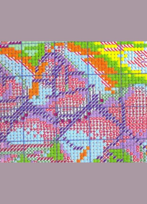 Набір для вишивання за нанесеною на канву схемою "Winter travel".AIDA 14CT printed, 60*41 см Joy Sunday (313613304)