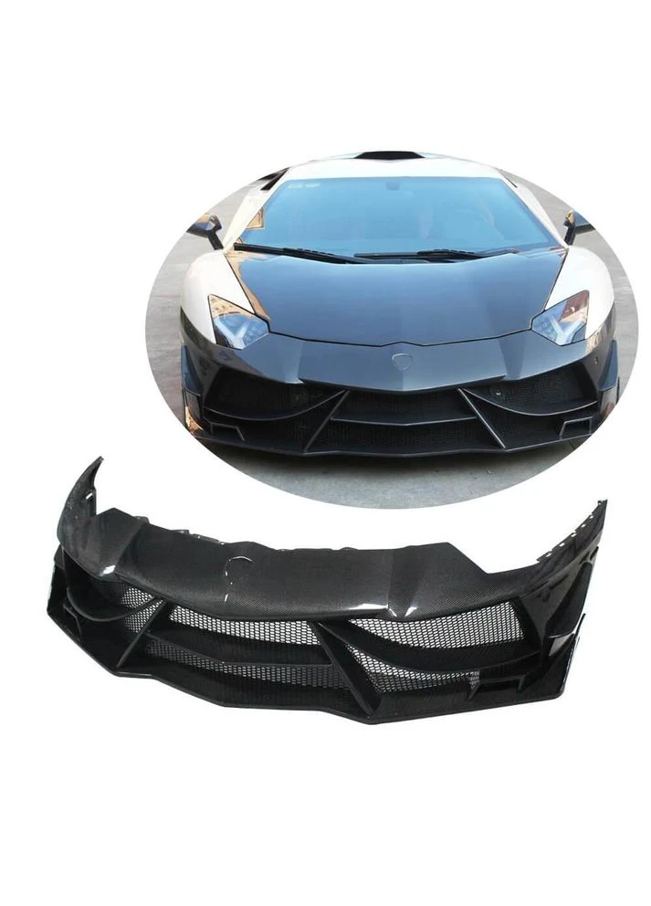 Накладки на передній бампер Lip (Карбон) для Aventador 2011-2022 рр Lamborghini (390722548)