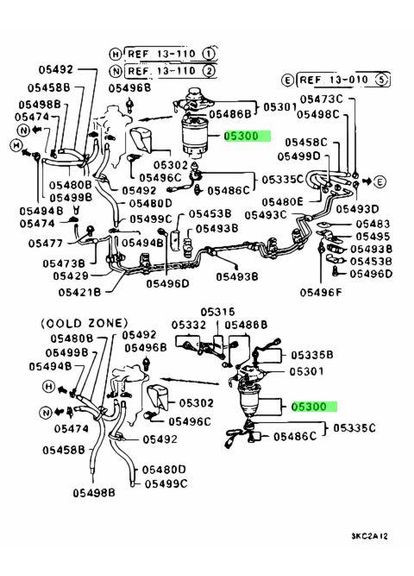 Паливний фільтр EFF00004T, Pajero, Pajero Sport, OEM MB220900 Mando (362027427)