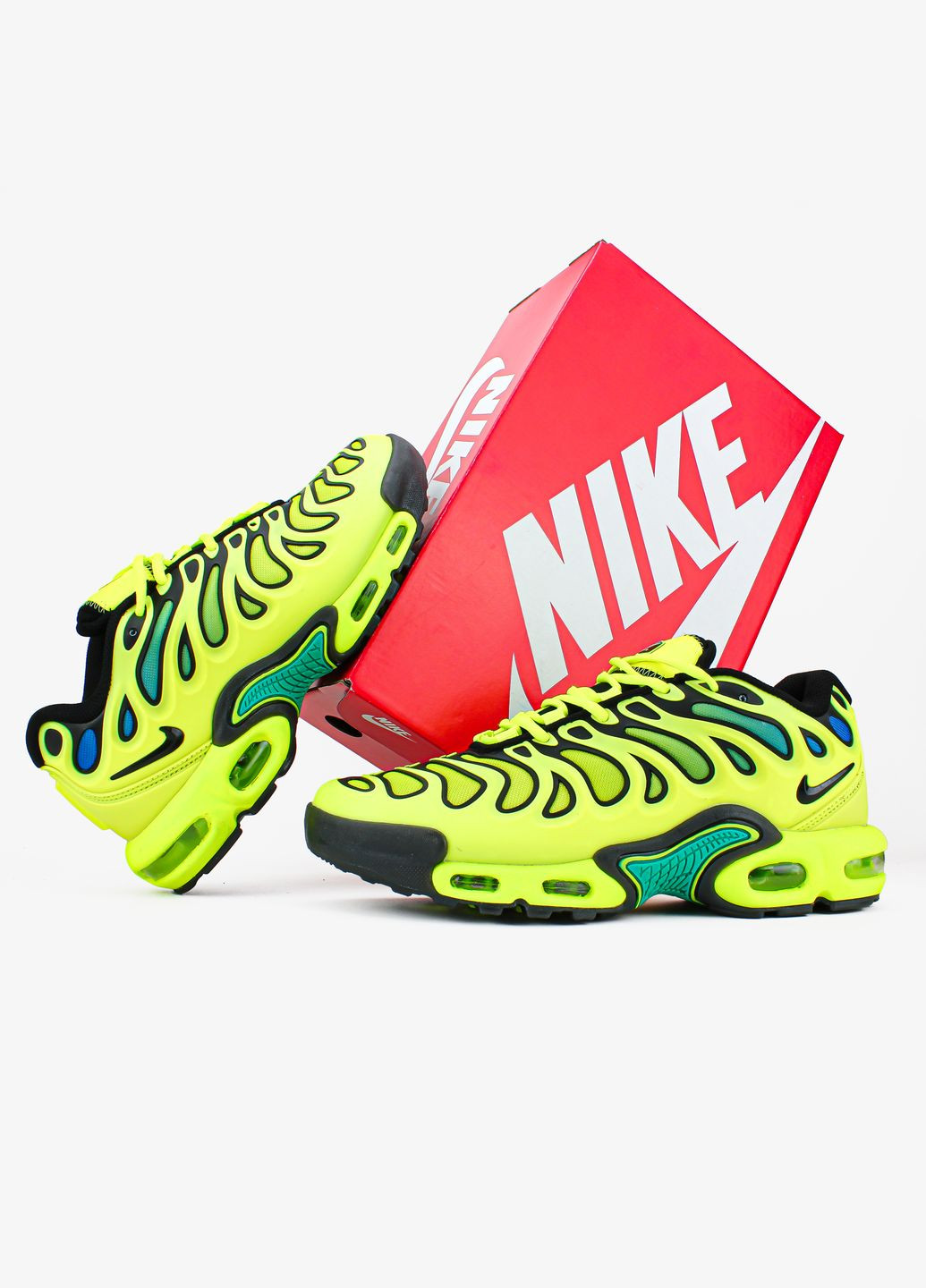 Желтые всесезонные кроссовки мужские nike air max tn plus lemon twist yellow | найк аир макс тн плюс жёлтые No Brand
