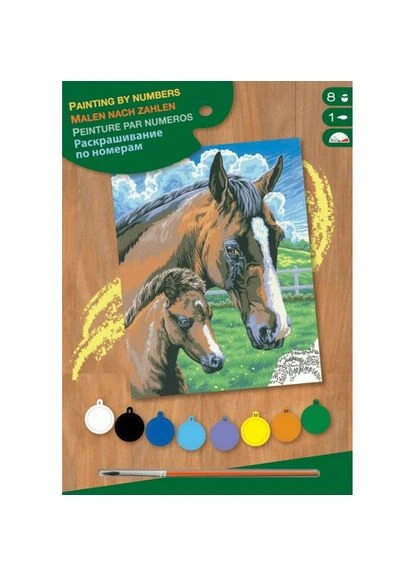 Картинки за номерами JUNIOR Horse and Foal SA0030 Sequin Art (322911214)