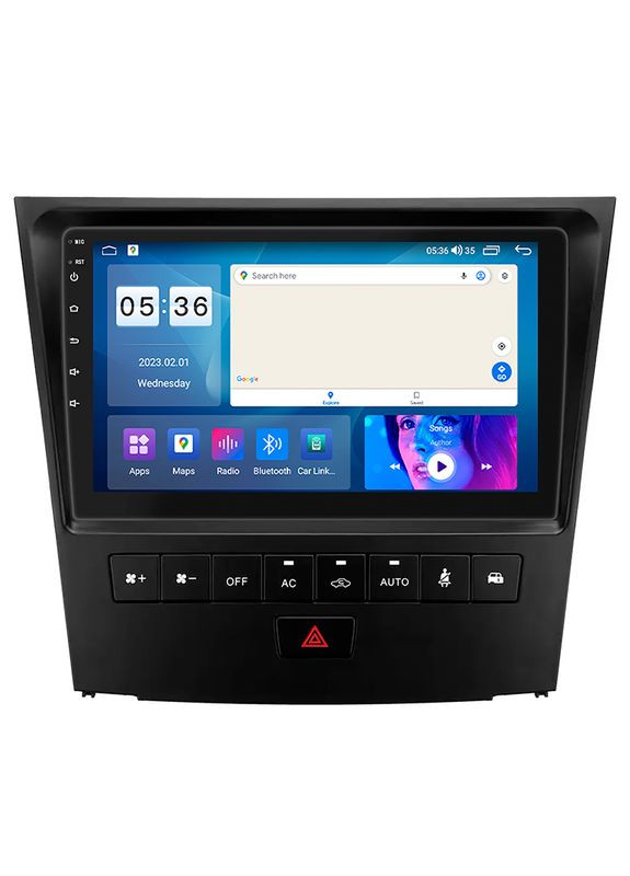 Магнитола для Lexus GS III Рестайлинг 2007-2011 9" 2/32 Gb CarPlay 4G Wi-Fi GPS Prime DSP процессор 1 шт. Lesko (336201893)