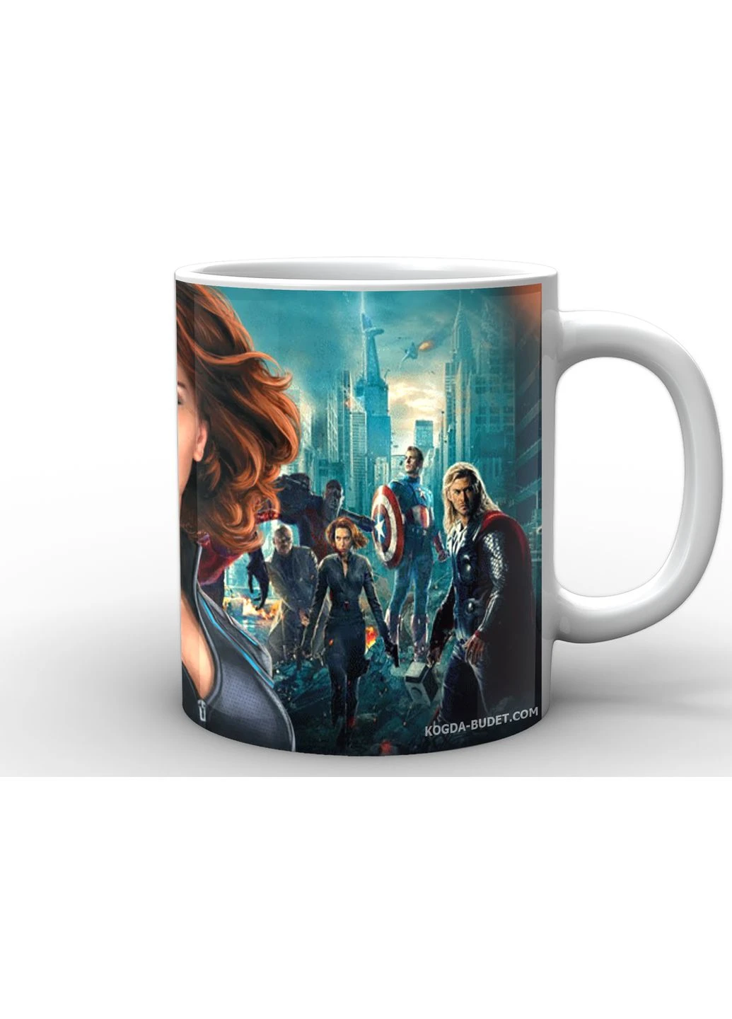 Чашка з принтом Чорна вдова Black Widow Чорна Вдова marvel girl BW.02.002.991 Кружка керамічна 0,33 GeekLand (378963026)