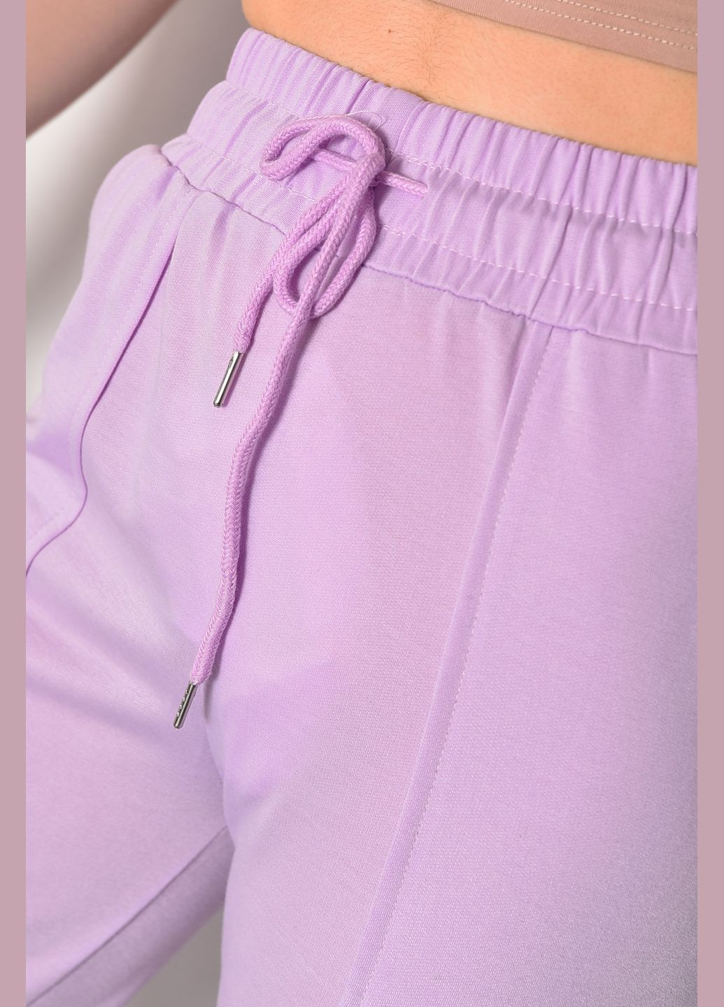 Спортивные штаны женские сиреневого цвета Let's Shop (286761521)