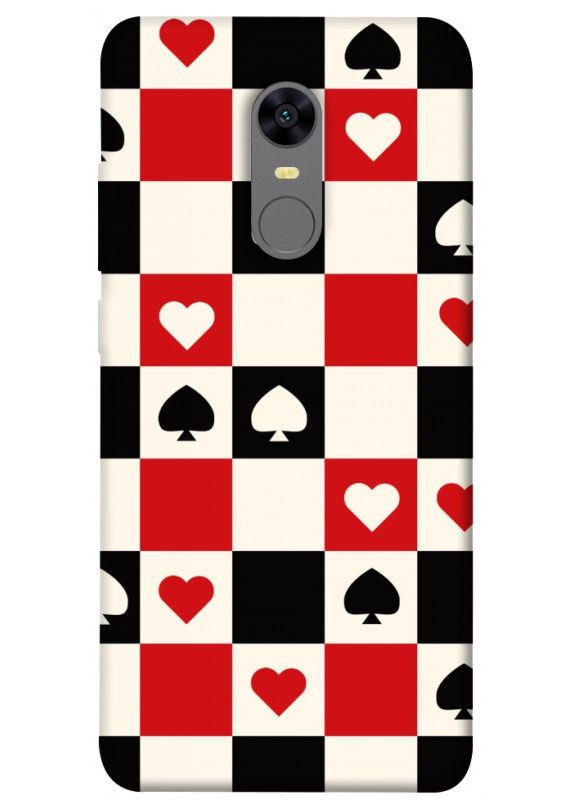 Чехол с принтом для Xiaomi Redmi 5 Plus, Redmi Note 5 (SC) для Сяоми, ксиоми редми 5+, ноте 5 Card Grid No Brand (338603299)