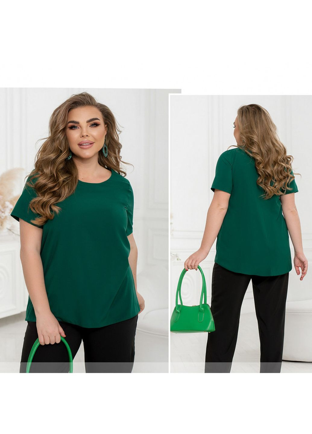 Зелена блуза Liton