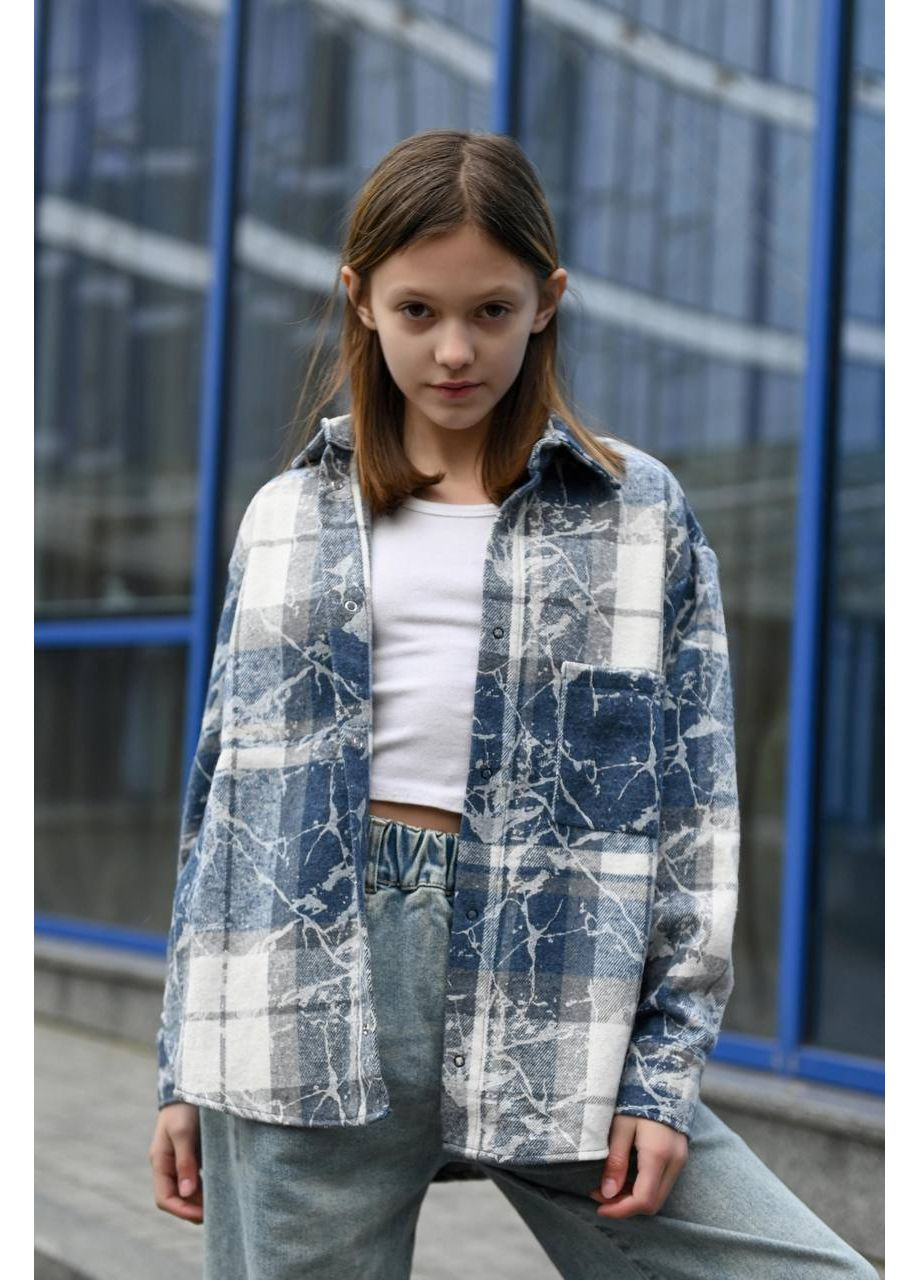 Трендова сорочка оверсайз з кашеміру — ЗАМІРИ В ОПИСІ GD/GL Модний простір (370854002)