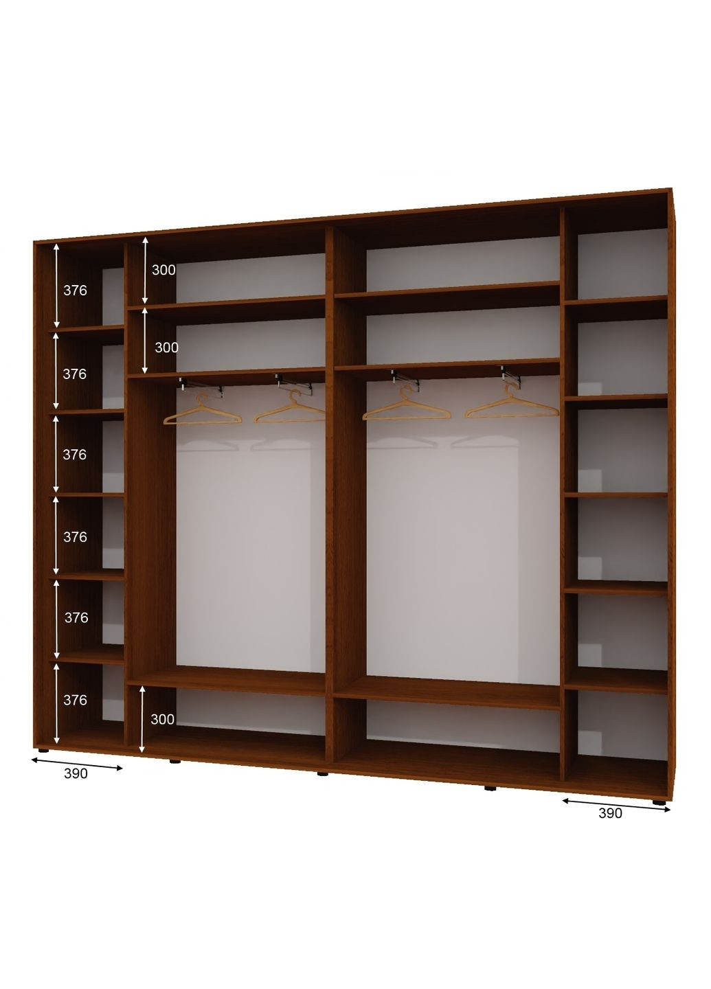 Шафа-купе тридверна 280*45*220 Горіх лісовий Дзеркало з піскострумним малюнком Люкс-149 Алекса (360434544)