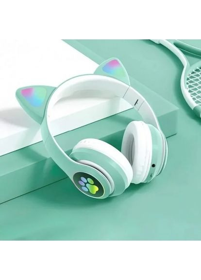 Бездротові навушники світяться Вушка м'ятні з підтримкою карти пам'яті для дітей та підлітків блютуз гарнітура ProDobro (365440683)