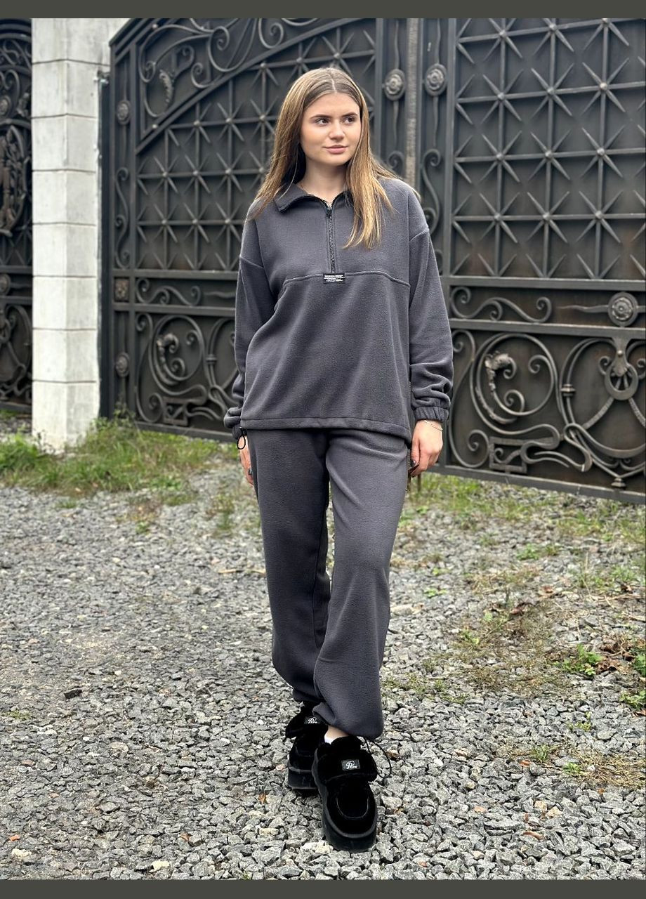 Теплый спортивный костюм серый You Best (304972642)