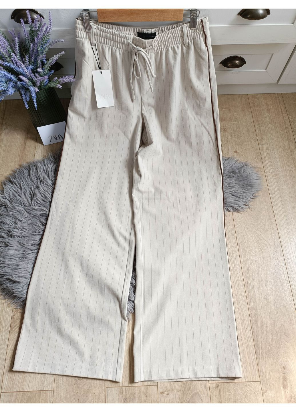 Штани у дрібну смужку Zara (360895146)