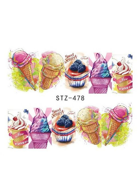 Слайдер-дизайн водні наклейки для нігтів, STZ-478 No Brand (296665638)