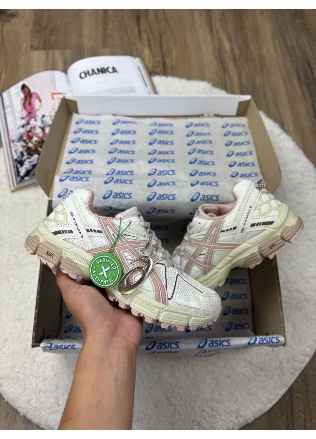 Белые демисезонные кроссовки мужские asics gel-kahana 8 white pink асикс гель кахано 8 белые No Brand